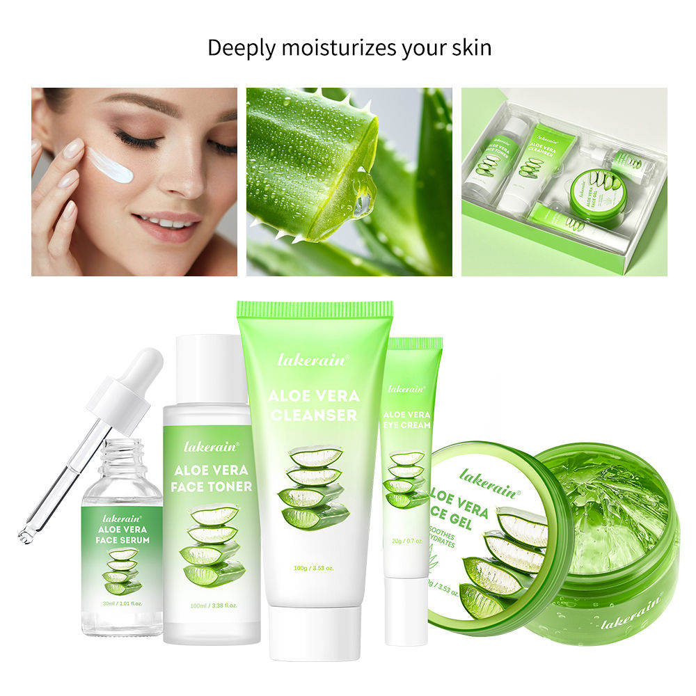Multi-skin Care Aloe Vera Skin Care Set Deep Moisturizing Deep Nourishment White