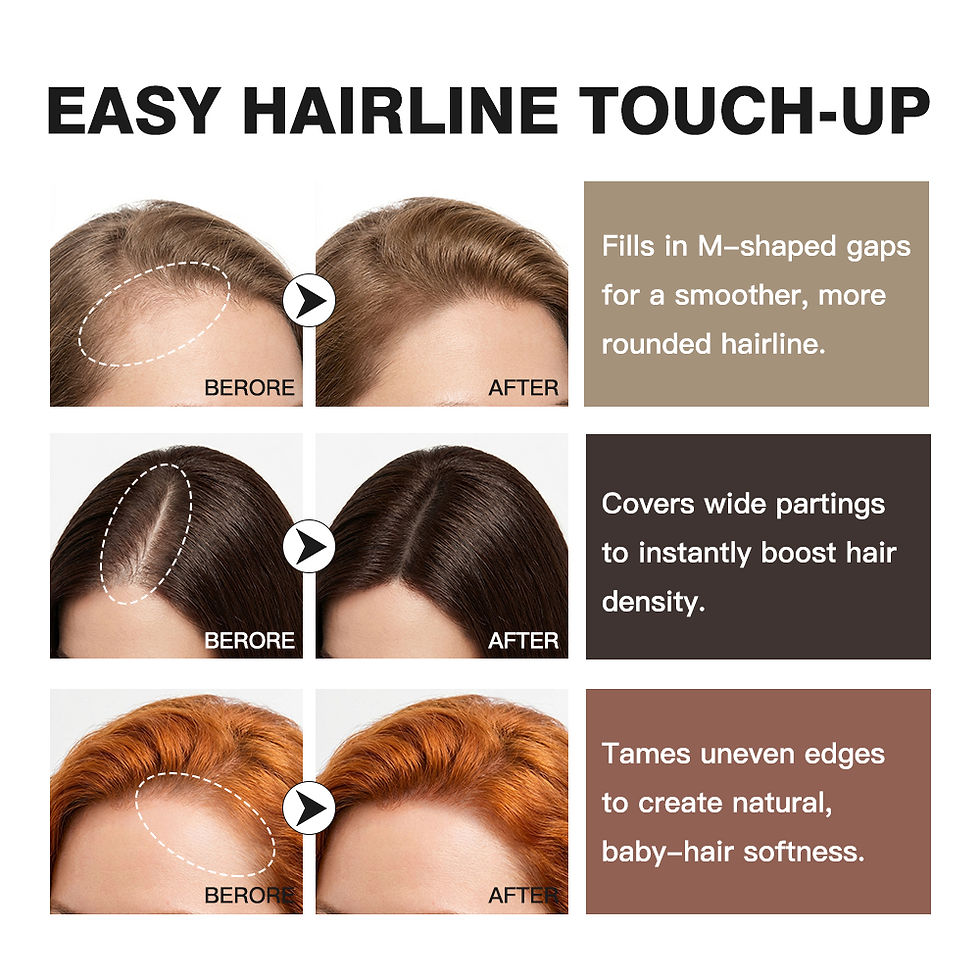 Thumbnail: Hairline Filler Powder, Hairline Repair, Long-Lasting Makeup, Eyebrow Powder, Co