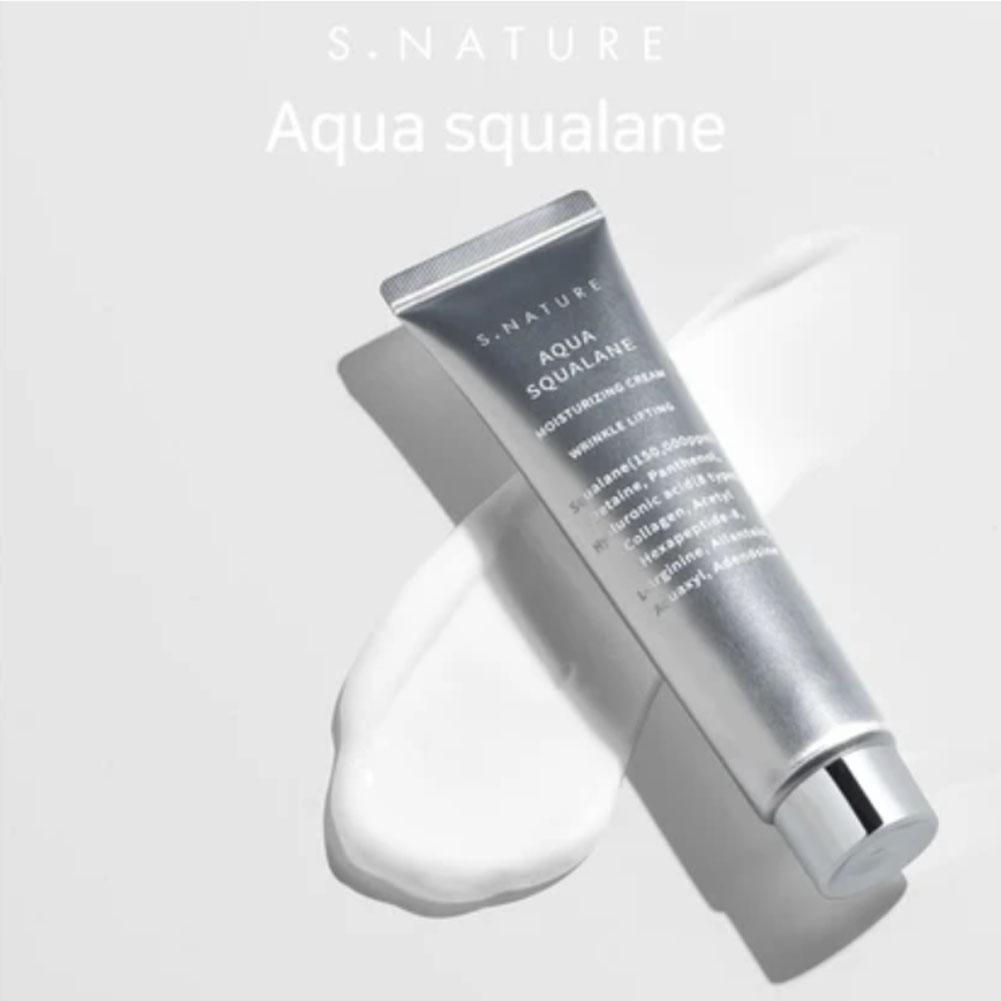 S.NATURE Squalane Serum Facial Cream Improve Skin Dullness Balance Water And Oil