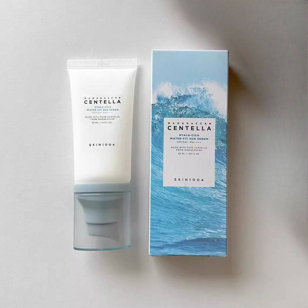 Thumbnail: Korean Centella Hyalu-Cica Moisture Cream and Facial Hyalu Cica Water-Fit Sun Se