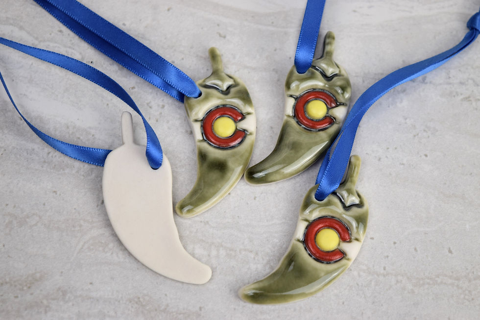 Miniatura: Colorado Green Chili Ornament