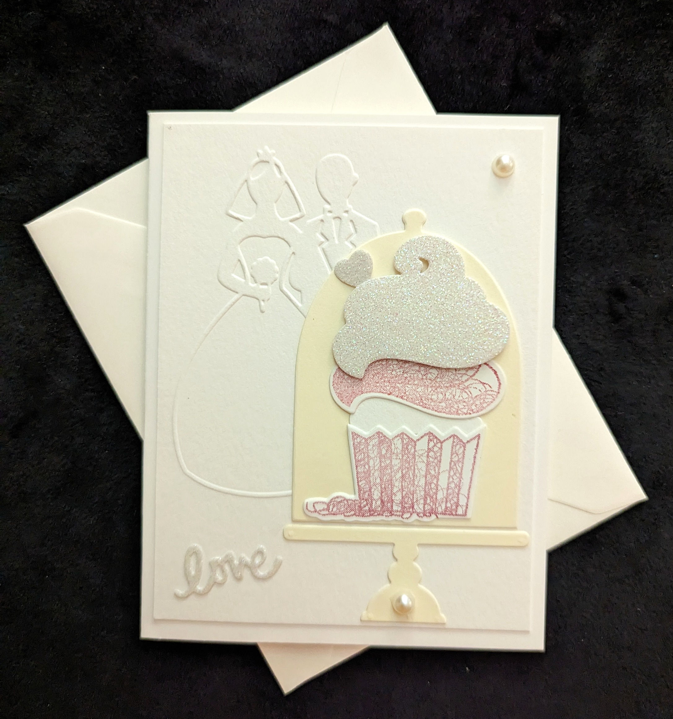 Wedding Cupcake: Handcrafted Greeting Card