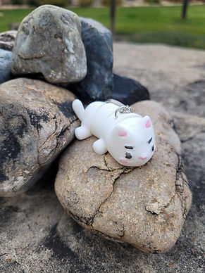 Cat White w/Black Eyes