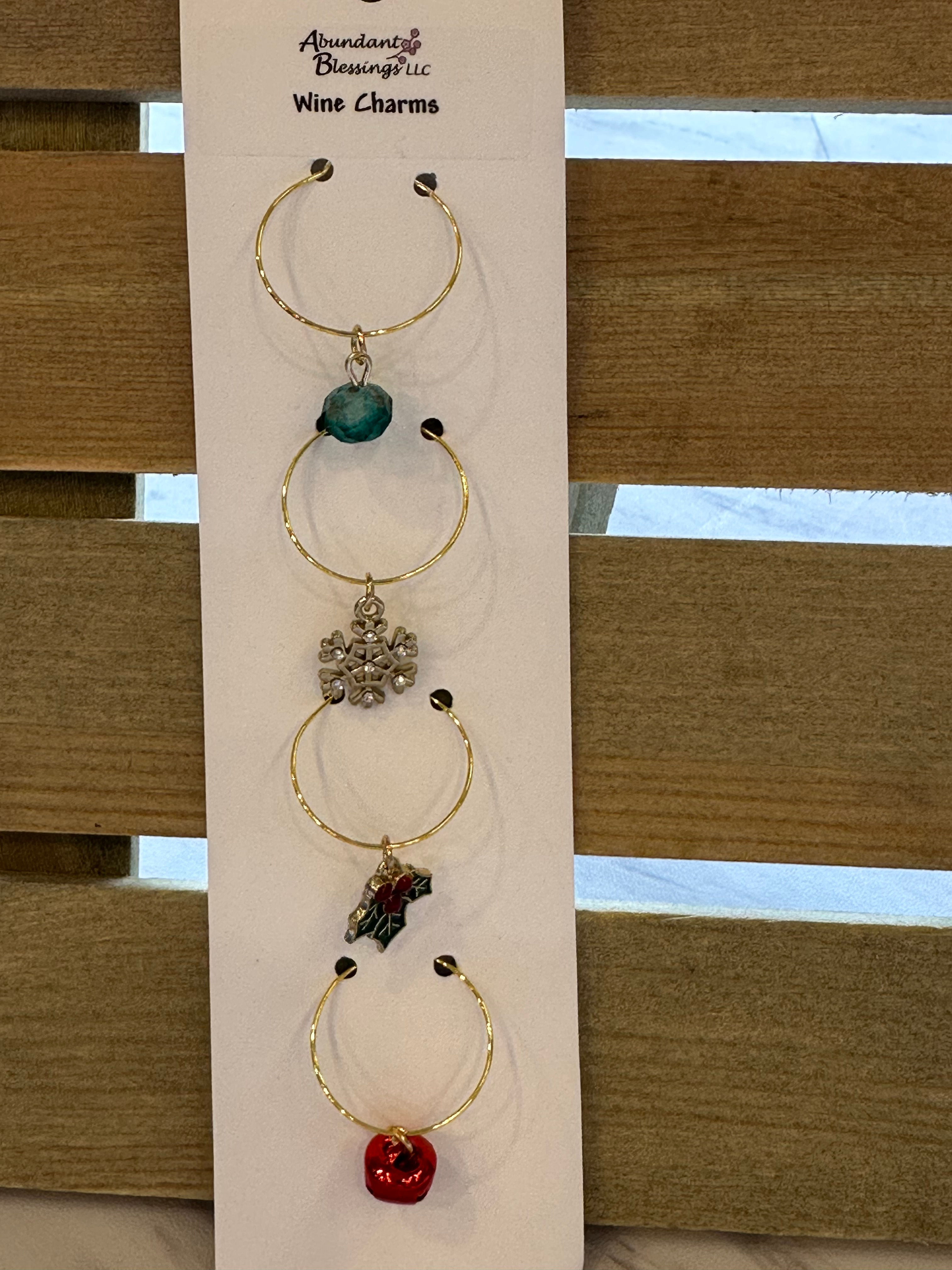 Christmas Cheer Wine Charms
