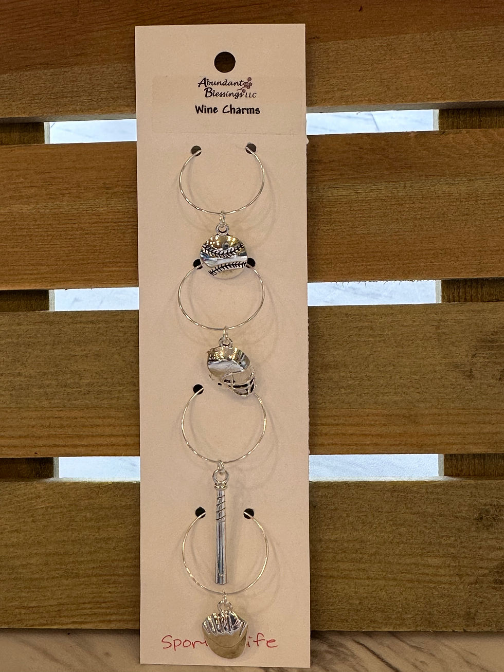 Sports Life Wine Charms