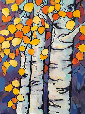 Autumn’s Song: Original 12x16 Acrylic Painting