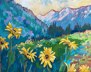 Golden Sunrise: Original 11x14 Acrylic Painting