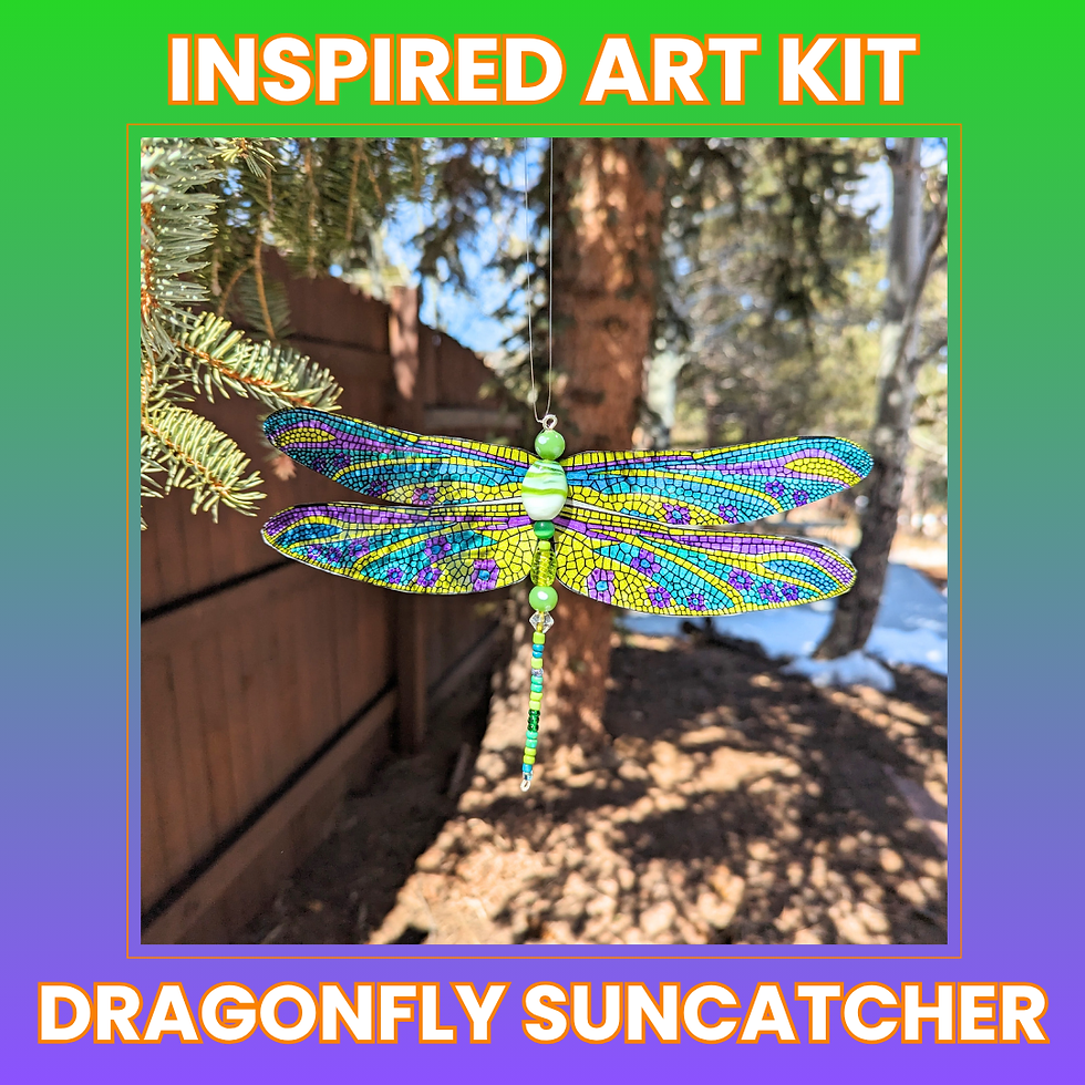 Miniatura: Inspired Art Kit: Dragonfly Suncatcher