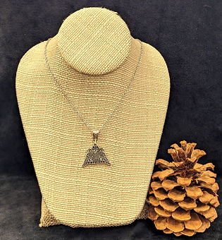 Nordic Raven Triangle Necklace