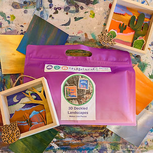Inspired Art Kit: Deckled Paper 3D Landscape