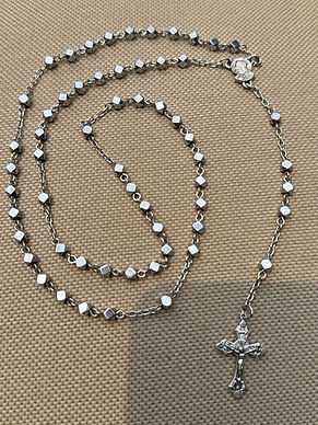 Silver Rosary