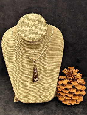 Wild Horse Jasper in Silver Pendant on Chain