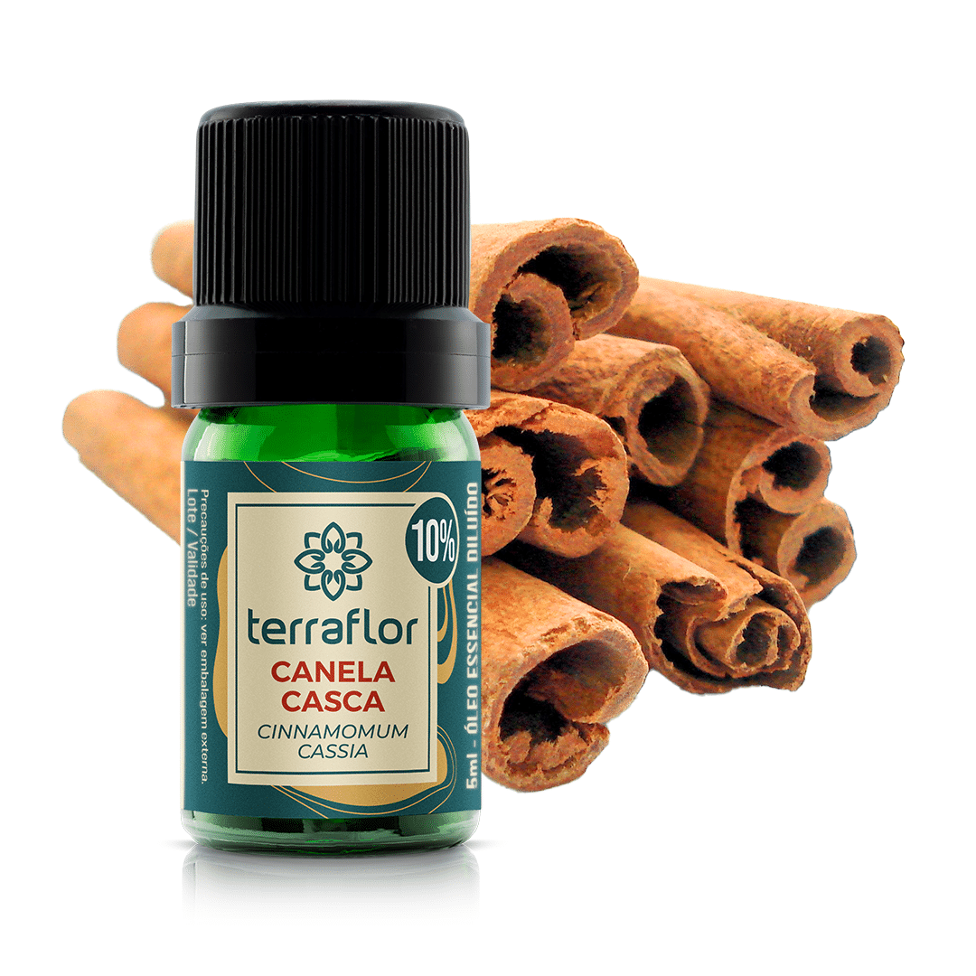 Óleo essencial de canela casca diluída 10% Terra Flor