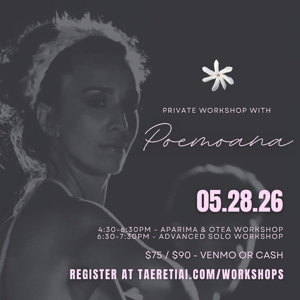 2026 Poemoana Workshops
