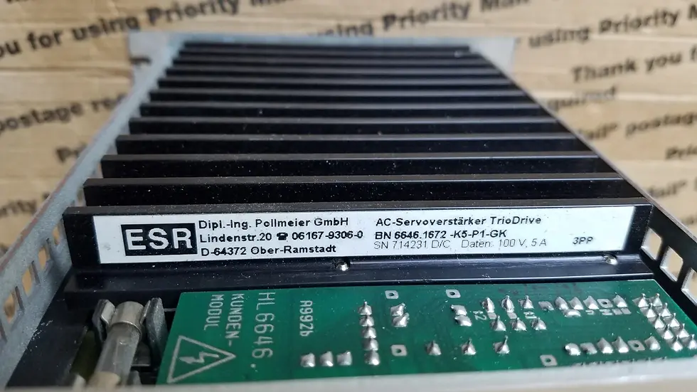 Thumbnail: ESR AC SERVOVERSTARKER SERVO DRIVE TRIODRIVE BN 6646.1672 K5 P1 GK