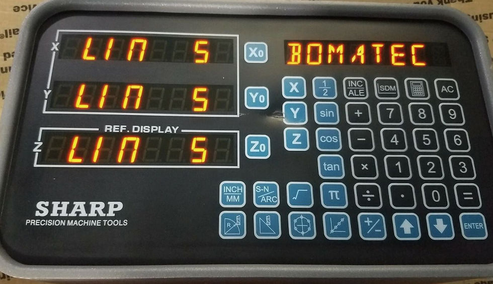 Thumbnail: Sharp Model: x3 Digital Readouts Precision Machine Panel