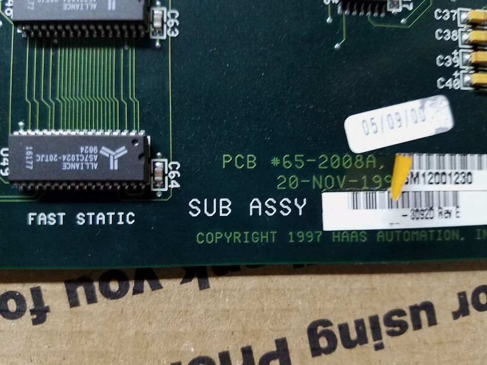 Miniatura: HAAS AUTOMATION PCB # 65 2008A SM12001230 -3092D REV E