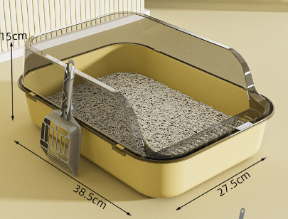 Miniatura: Caixa de areia semi-fechada para gatos