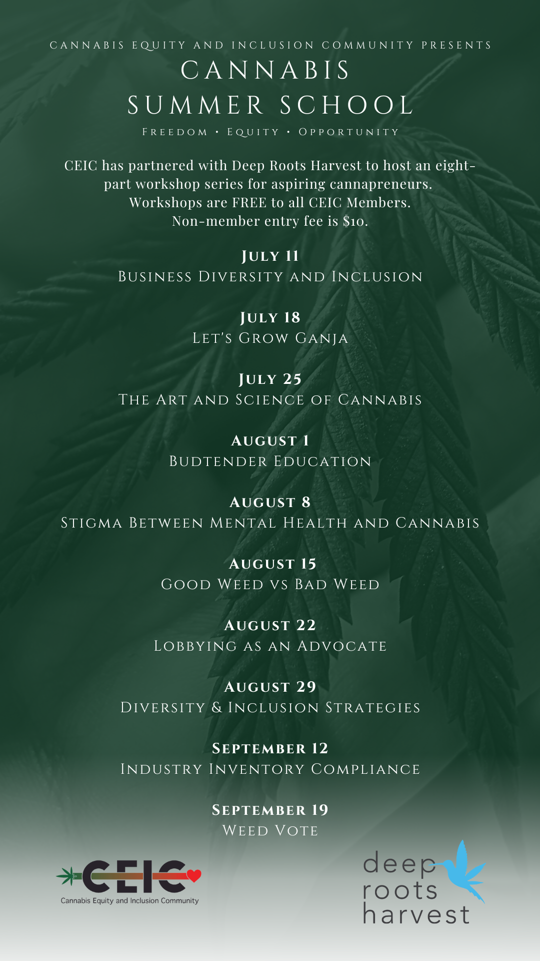 Cannabis Summer School content media