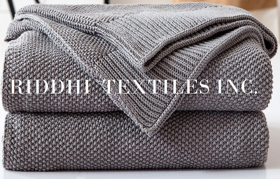 CHUNKY KNIT THROWS RIDDHI TEXTILES INC.