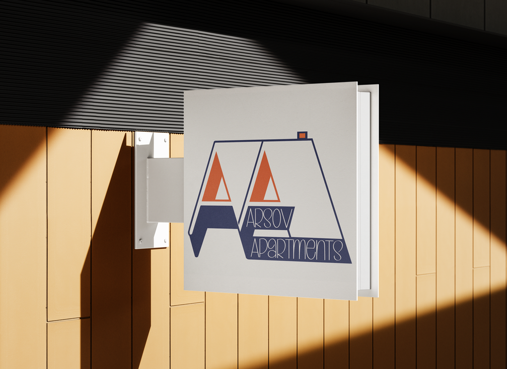 Letrero exterior de Apartamentos Arsov