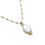 Miniatura: Collar trébol Piedraluna gold