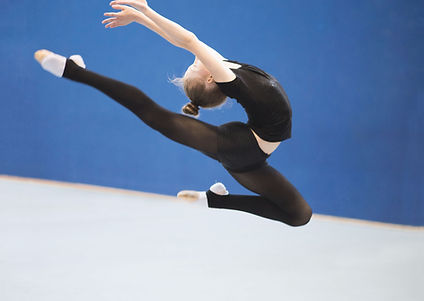 Gymnast Jumping