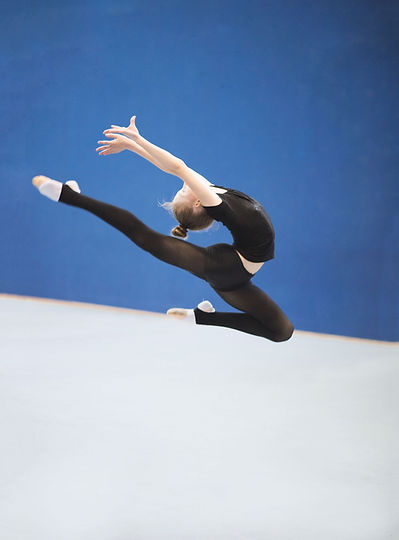 Gymnast Jumping