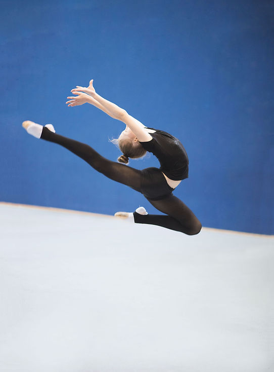 Gymnast Jumping