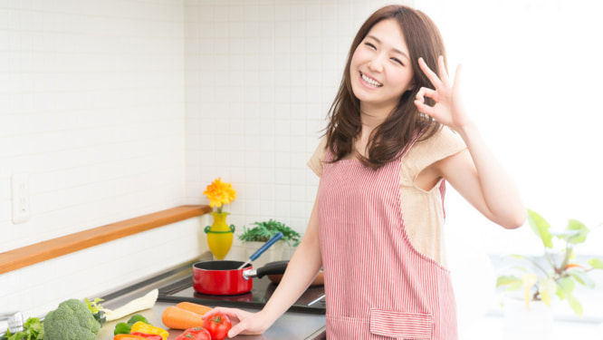 壁付け+カウンターで実現する効率的なレイアウト