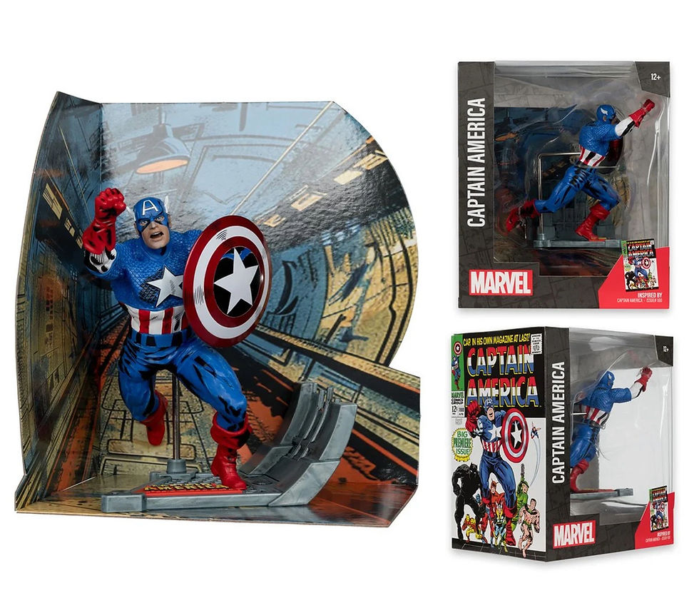 Thumbnail: Captain America action figure, "Fight Impact" packaging