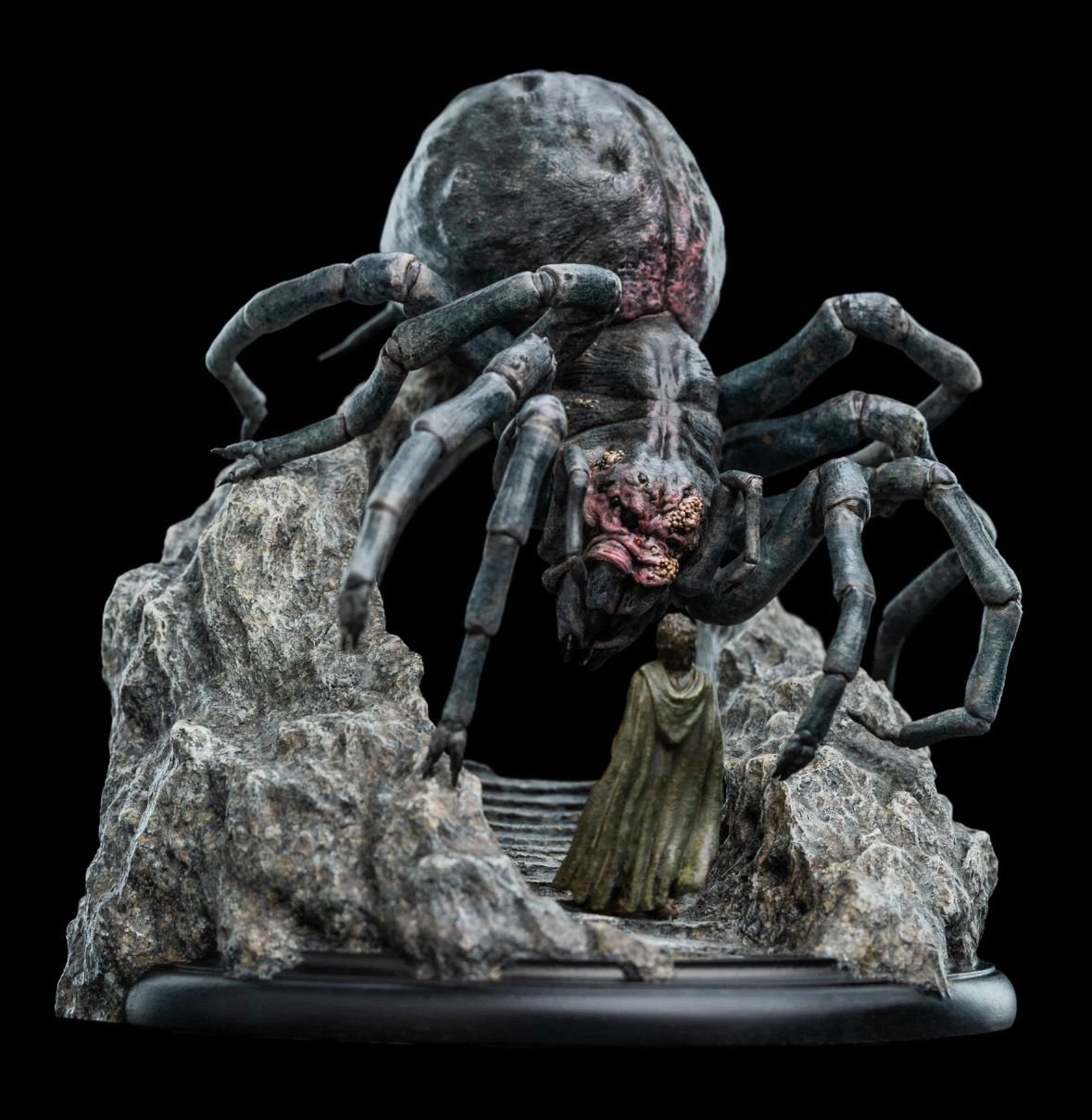 Weta Workshops Shelob and Frodo Statues