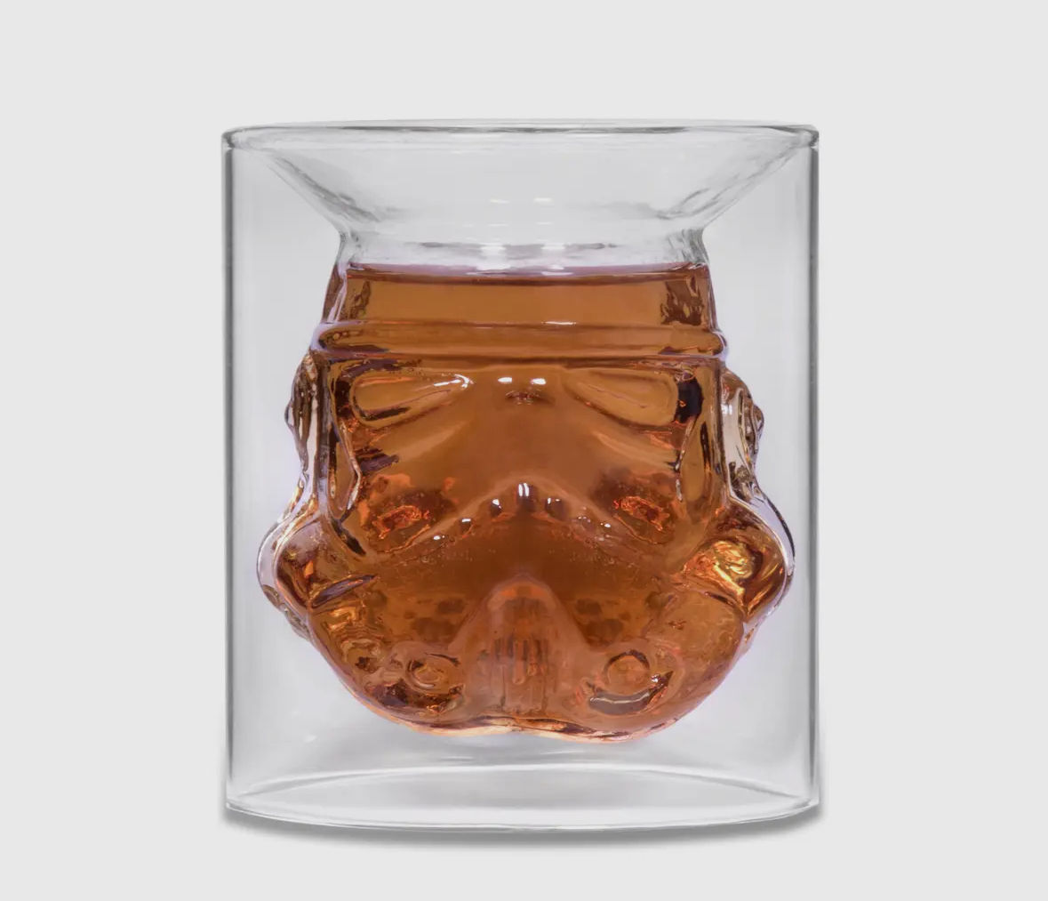 Stormtrooper head double-walled glass
