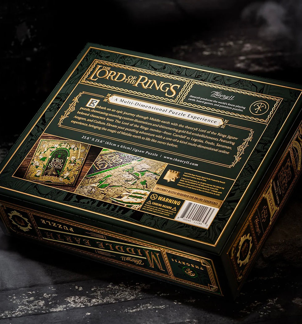 Thumbnail: Lord of the Rings Gold Foil Puzzle