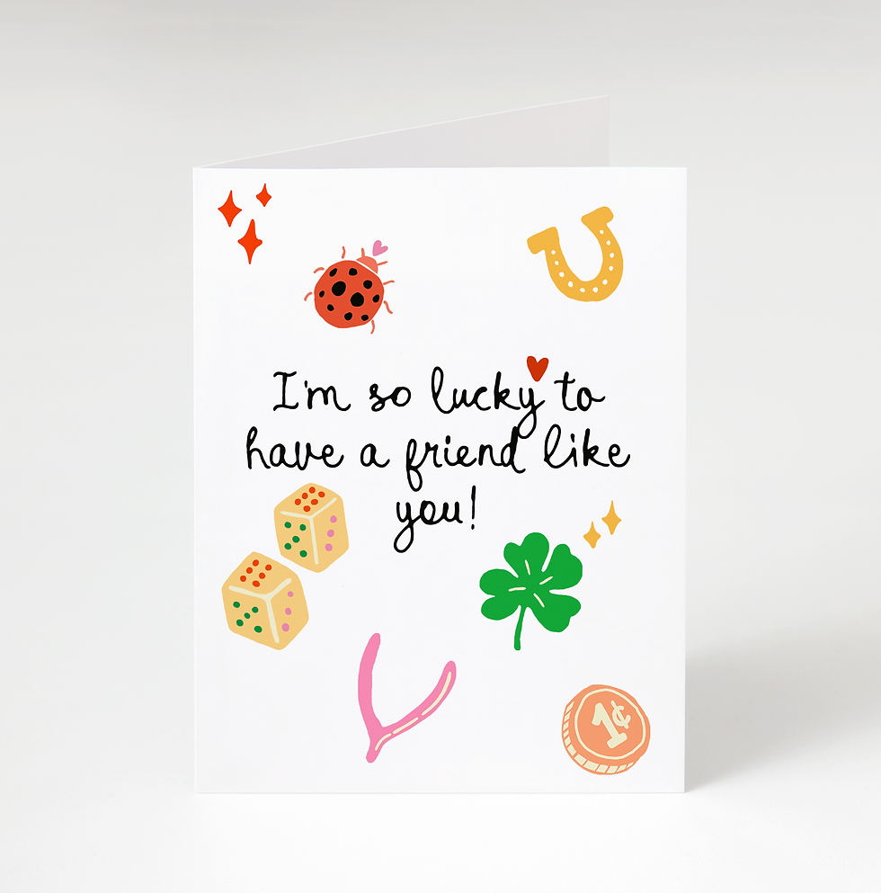 Thumbnail: Bon Femmes - Lucky Friend Greeting Card