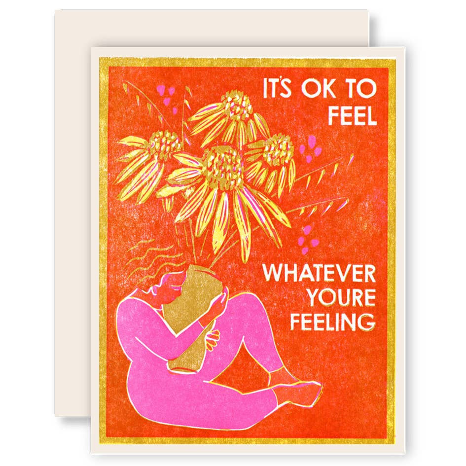 Heartell Press - It's Okay to Feel (Coneflowers) Sympathy Card