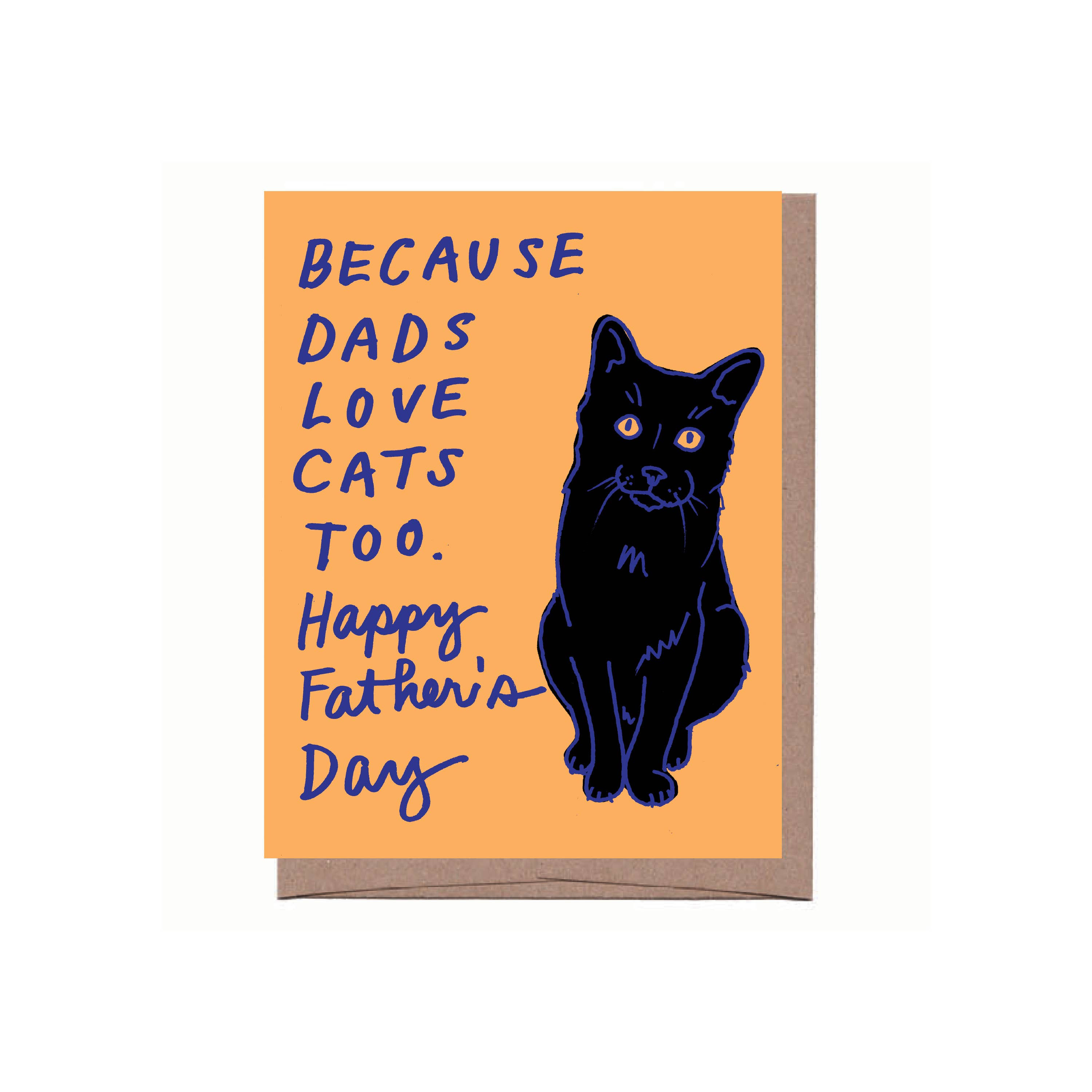 La Familia Green - Cat Dad Father's Day Greeting Card