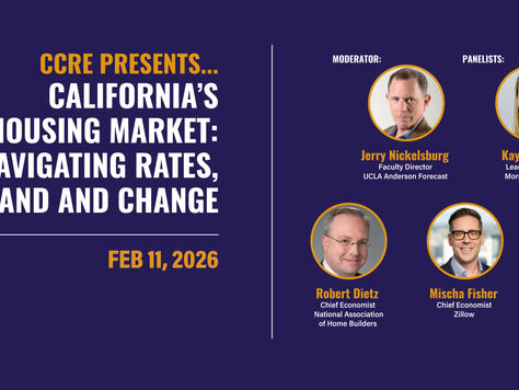 2026 California Housing Outlook from CCRE Panelists