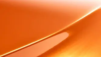 High gloss burnt orange