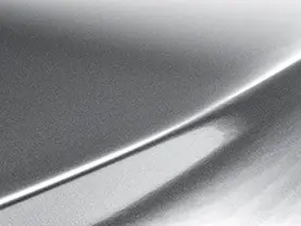 High gloss white aluminum