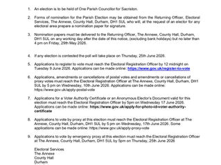 Notice of Election