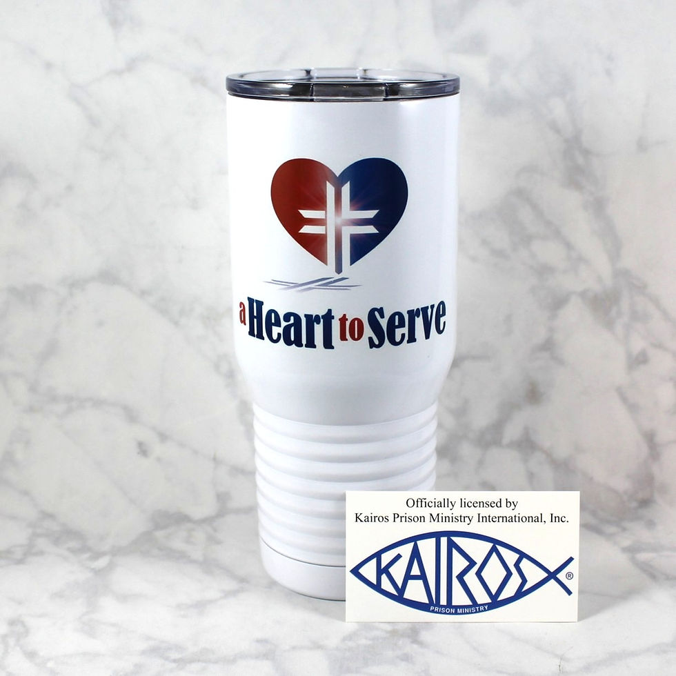 Thumbnail: Licensed Kairos A Heart to Serve Travel Mug