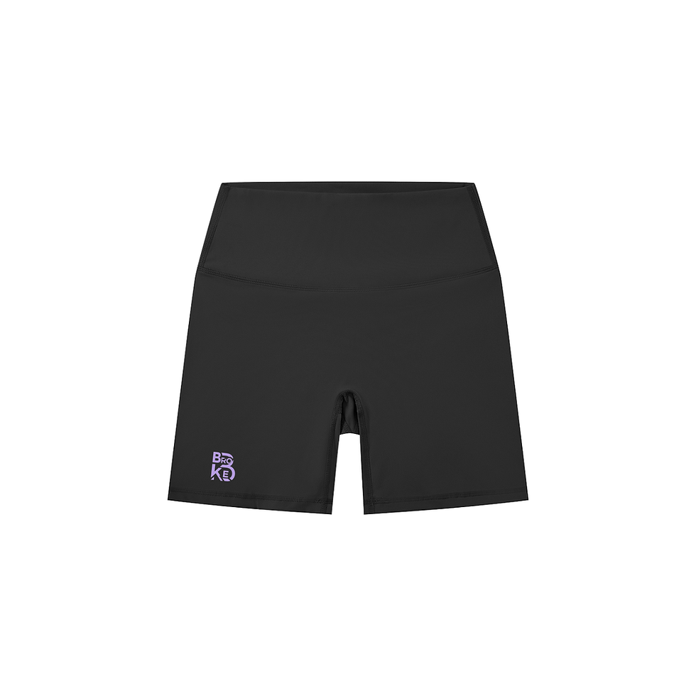 Brokeology Design Logo -Women's High-Waisted Biker Shorts