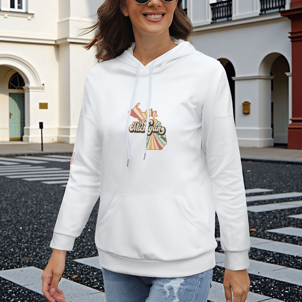 Thumbnail: Hoodie VINTAGE GRAPHIC Michigan Hooded sweatshirt