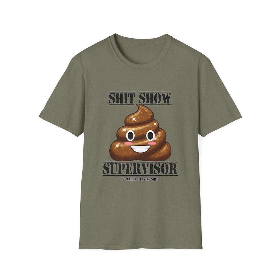 Thumbnail: Sh*t Show Supervisor T-Shirt – Funny Poop Emoji Novelty Tee
