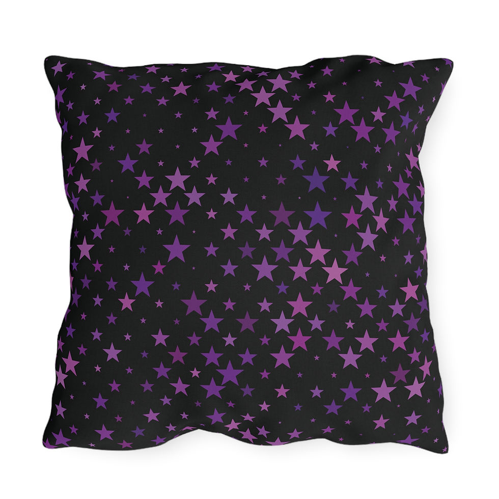 Thumbnail: Sleep Under the Stars Outdoor Pillow — Camping Night Sky Decorative Throw