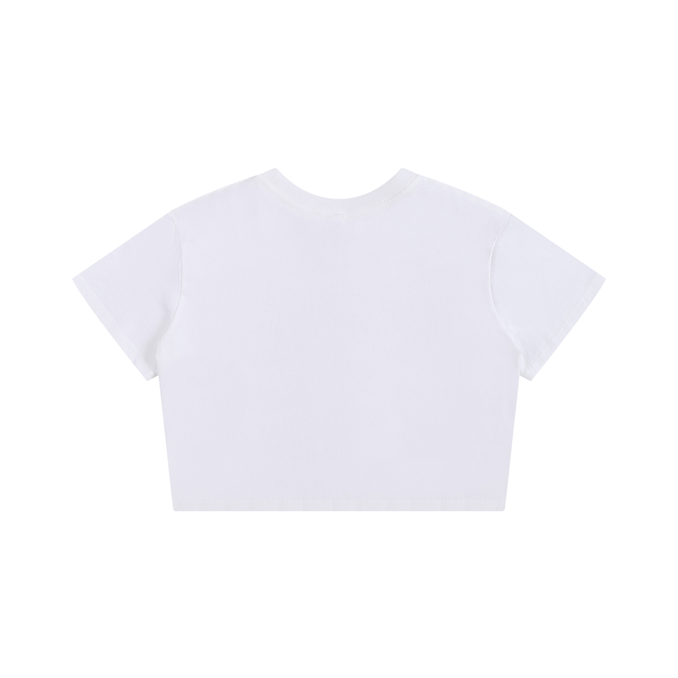 Thumbnail: Brokeology Brand Fantasy logo Graphic cropped Baby Tee Seamless T-Shirt