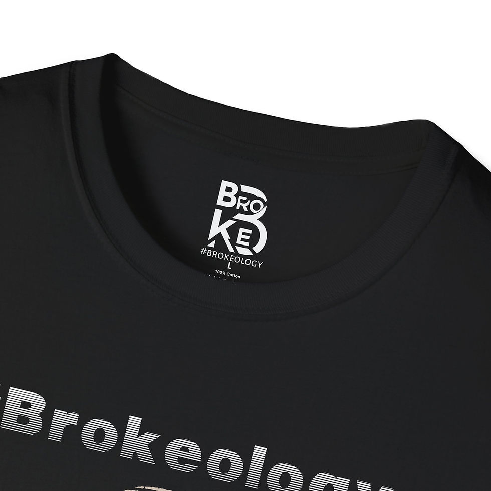 Thumbnail: #Brokeology T-Shirt — Y2K Retro Astronaut Graphic Tee