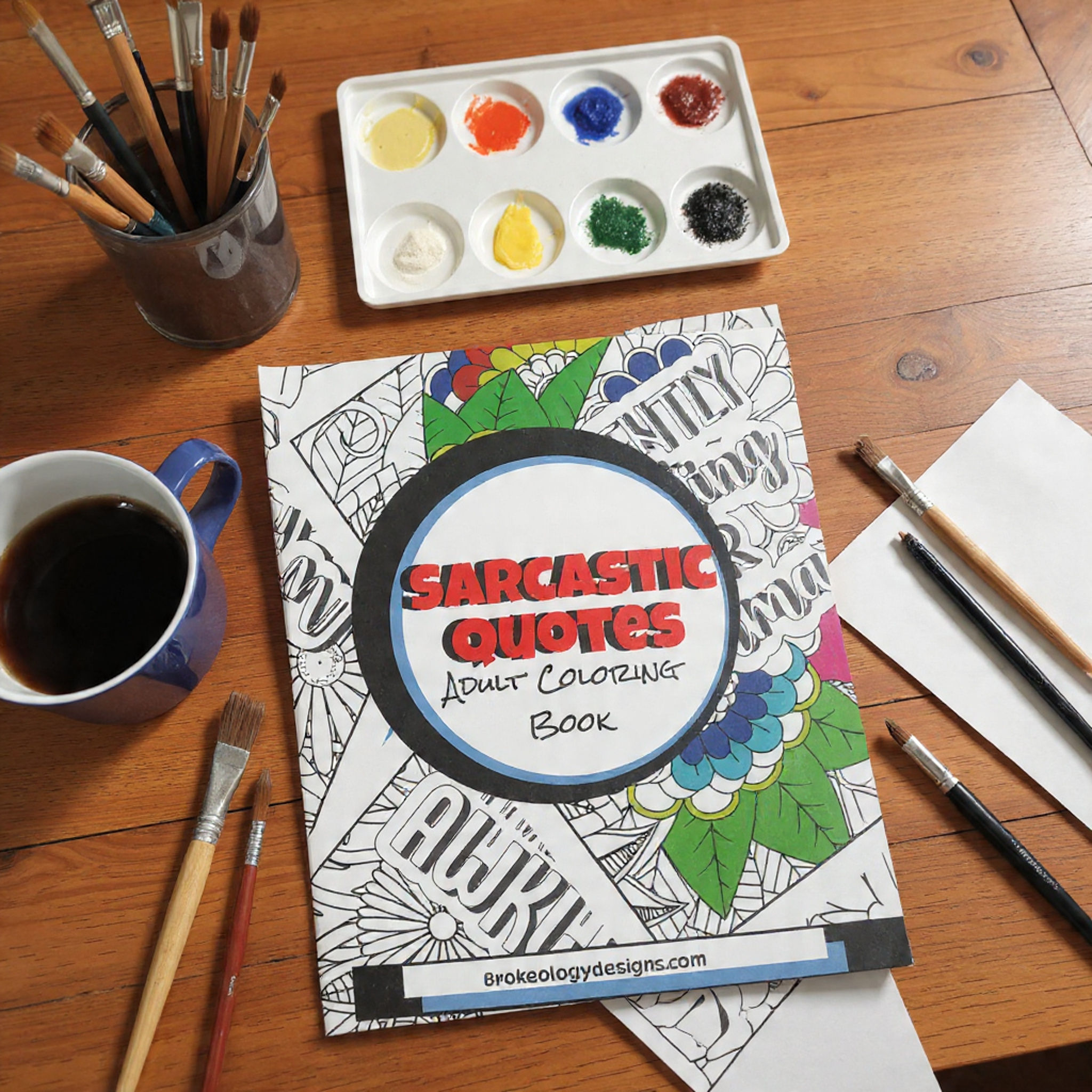 Sarcastic Quotes Adult Coloring Book Snarky coloring Pages for Stress Relief