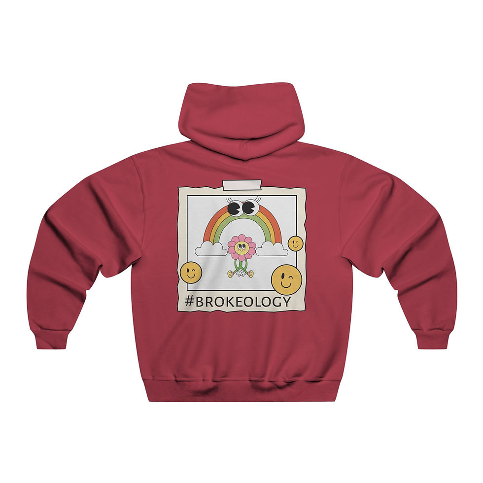 Thumbnail: Good Vibes Retro Flower Hoodie — Smiley Rainbow Graphic Men’s Sweatshirt